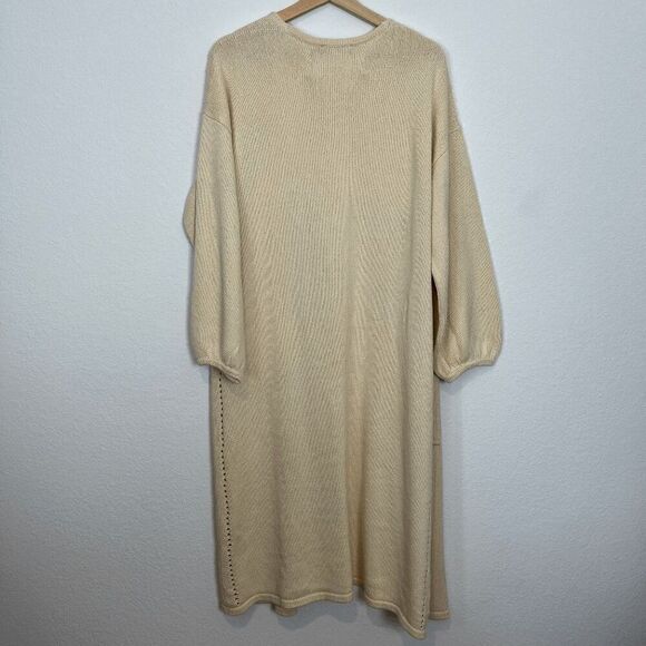 Hatch Maternity Tova Ivory Luxe Knit Long Cardigan Sweater Women's One Size - Picture 3 of 6